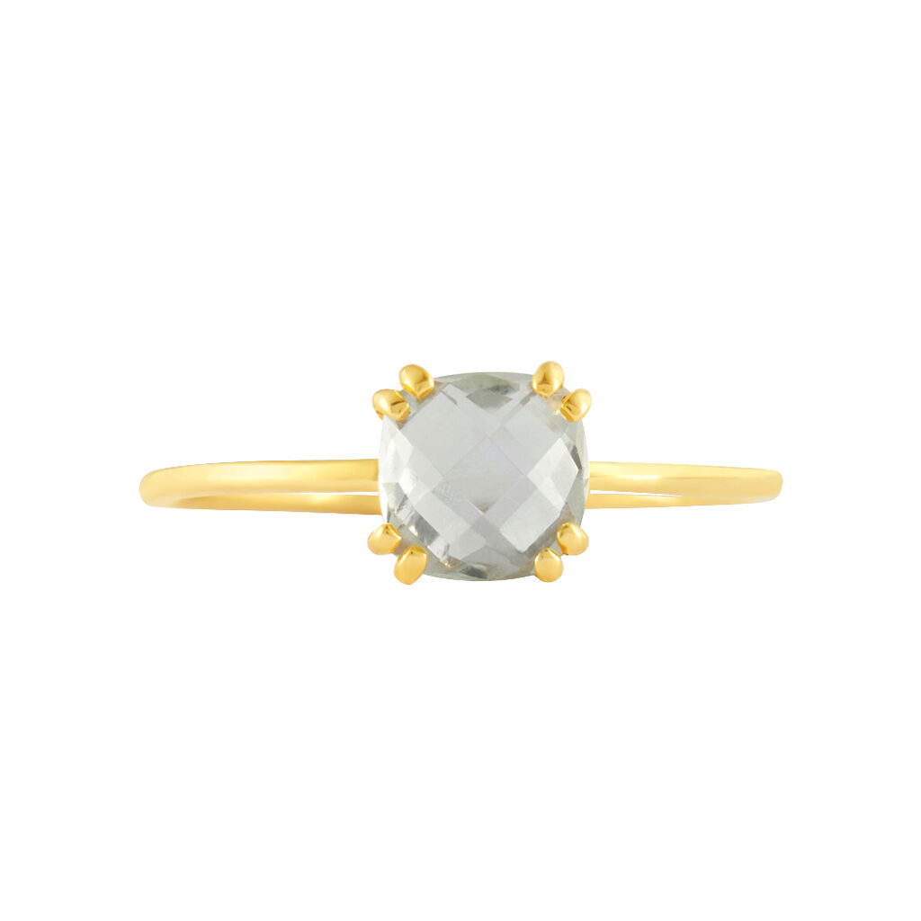 Anello Solitario Amélie Oro Giallo Ametista - Anelli con Pietre Donna | Stroili