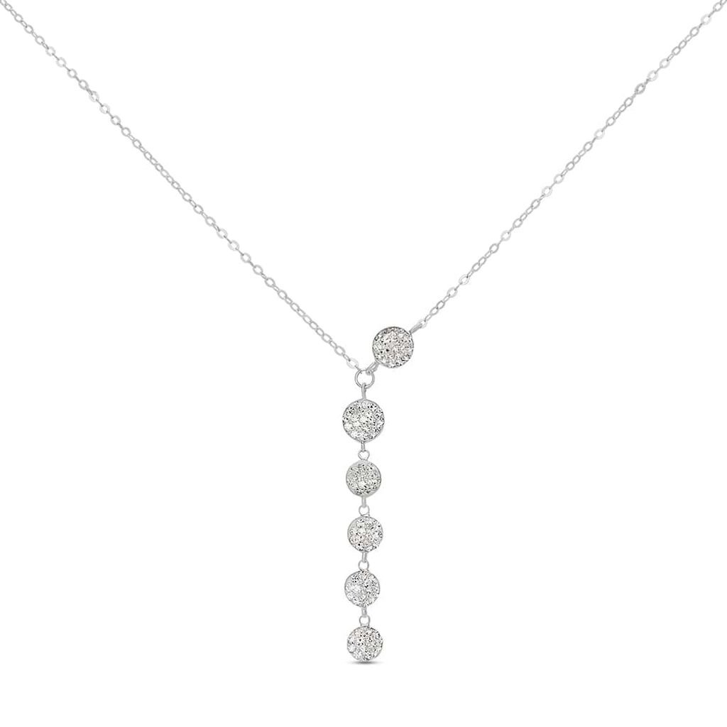 Collana Christelle Oro Bianco Cristallo - Collane Donna | Stroili
