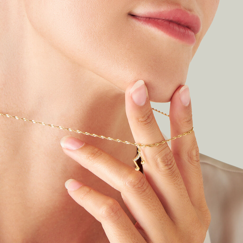 Pendente Poème Oro Giallo Cubic Zirconia - Ciondoli Donna | Stroili
