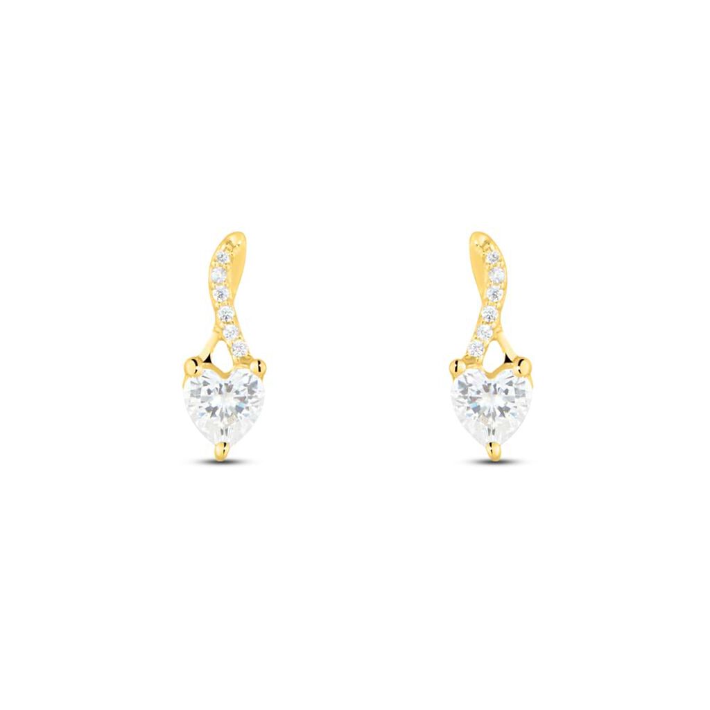Orecchini Lobo Claire Oro Giallo Cubic Zirconia