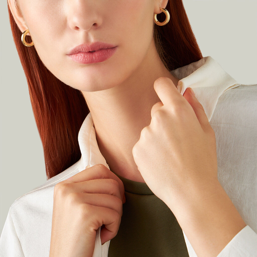 Orecchini A Cerchio Toujours Oro Giallo - Orecchini a Cerchio Donna | Stroili
