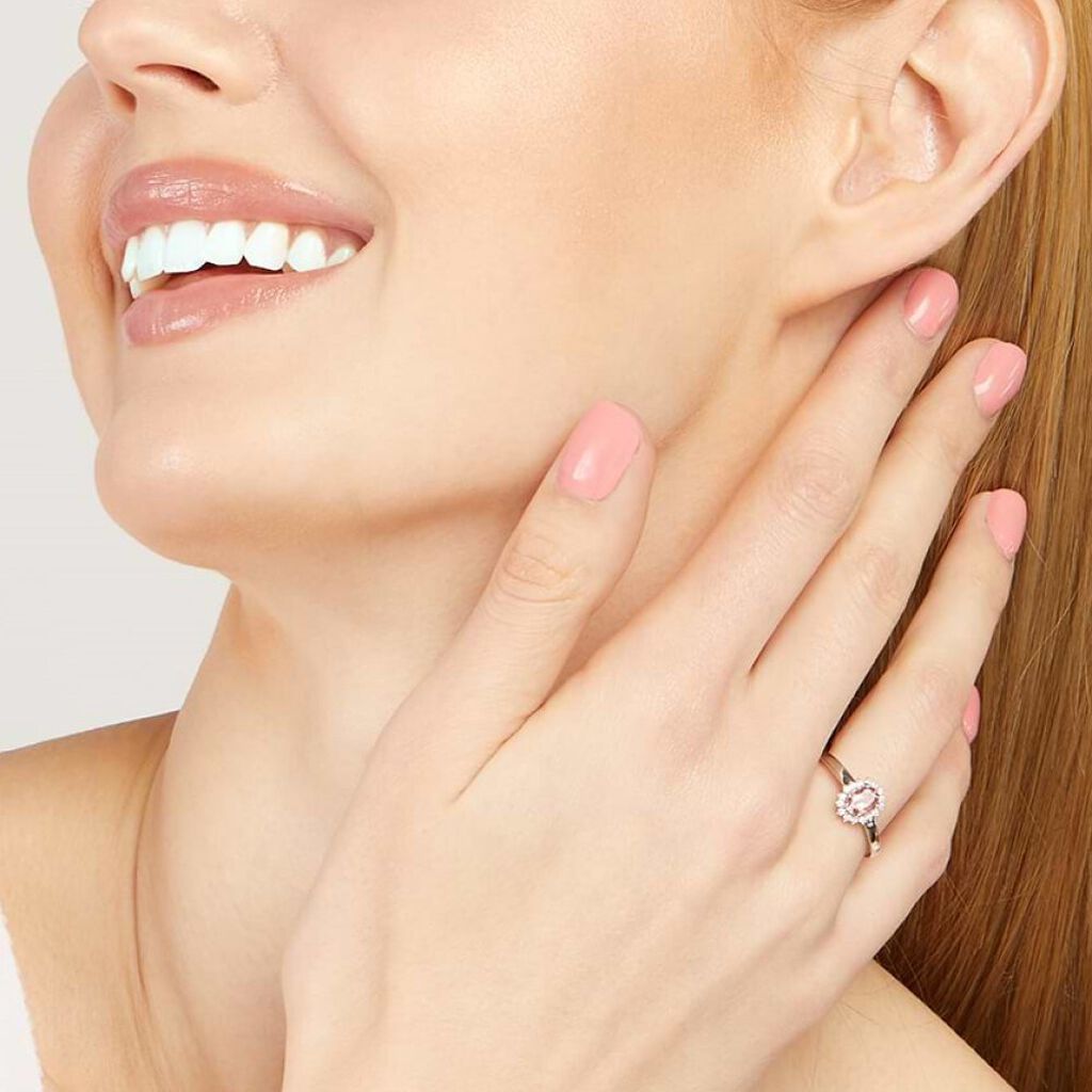 Anello Solitario Amélie Oro Bianco Topazio Cubic Zirconia - Anelli con Pietre Donna | Stroili
