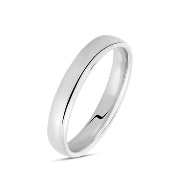 Fede Comoda 4 mm Oro Bianco Fede Comoda 4 mm Oro Bianco