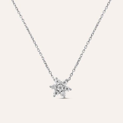 Collana Sophia Oro Bianco Diamante - Collane Donna | Stroili