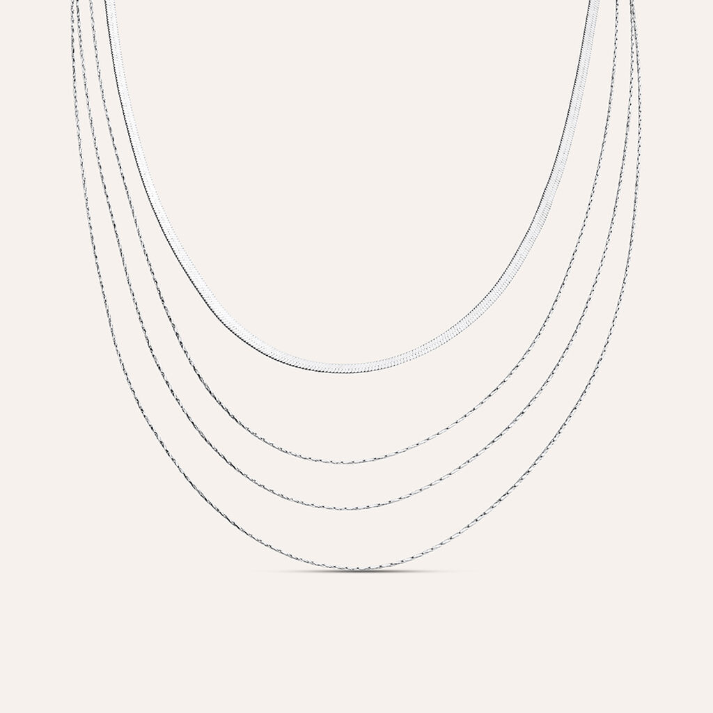 Catena Silver Collection Argento Rodiato - Collane Catena Donna | Stroili