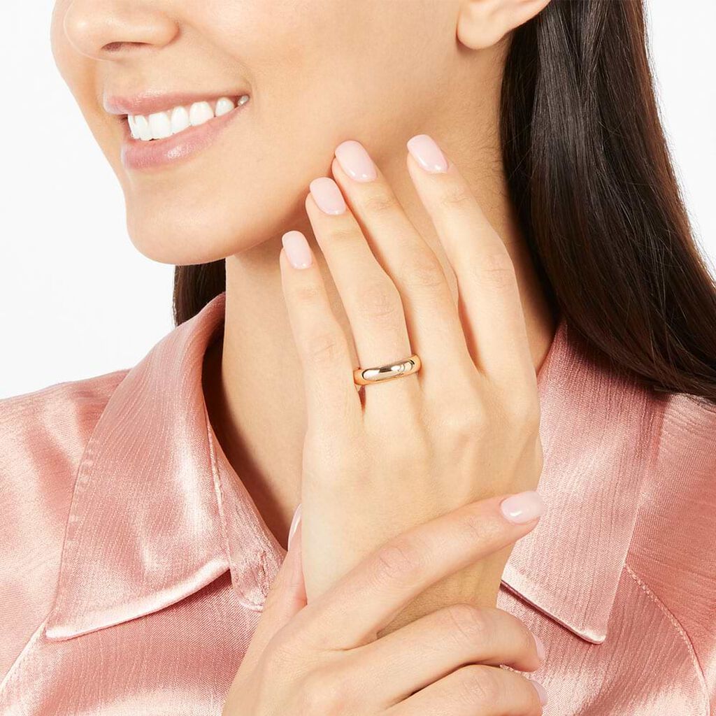 Fede Comoda Leggera 5 mm Oro Rosa