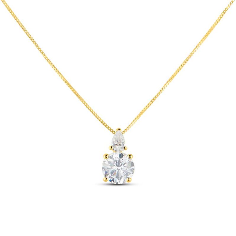 Collana Doppio Punto Luce Claire Oro Giallo Cubic Zirconia - Collane Punto Luce Donna | Stroili