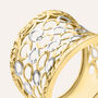 Anello Fascia Golden Lover Oro Bicolore