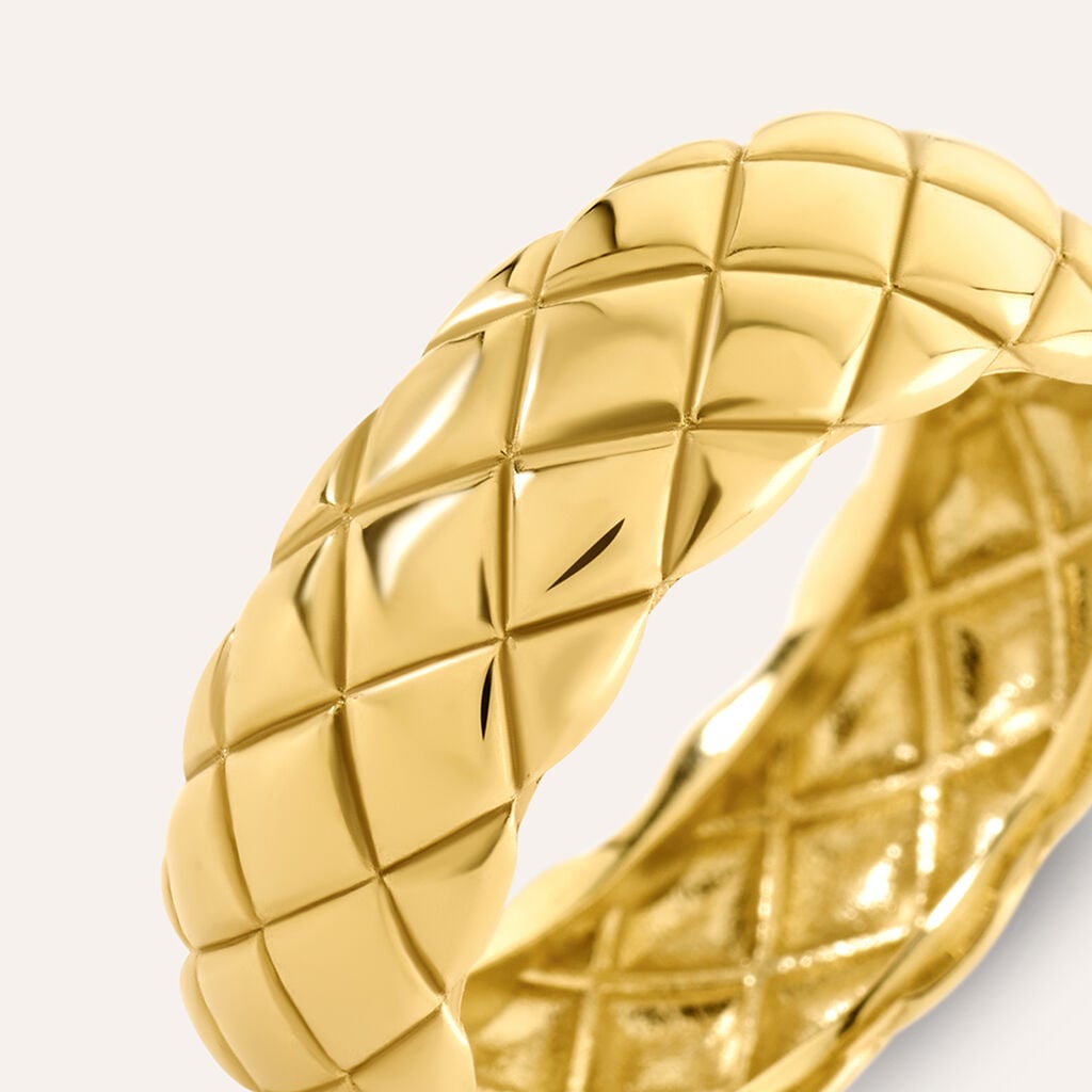 Anello Fantasia Desideria Argento Nobile Dorato