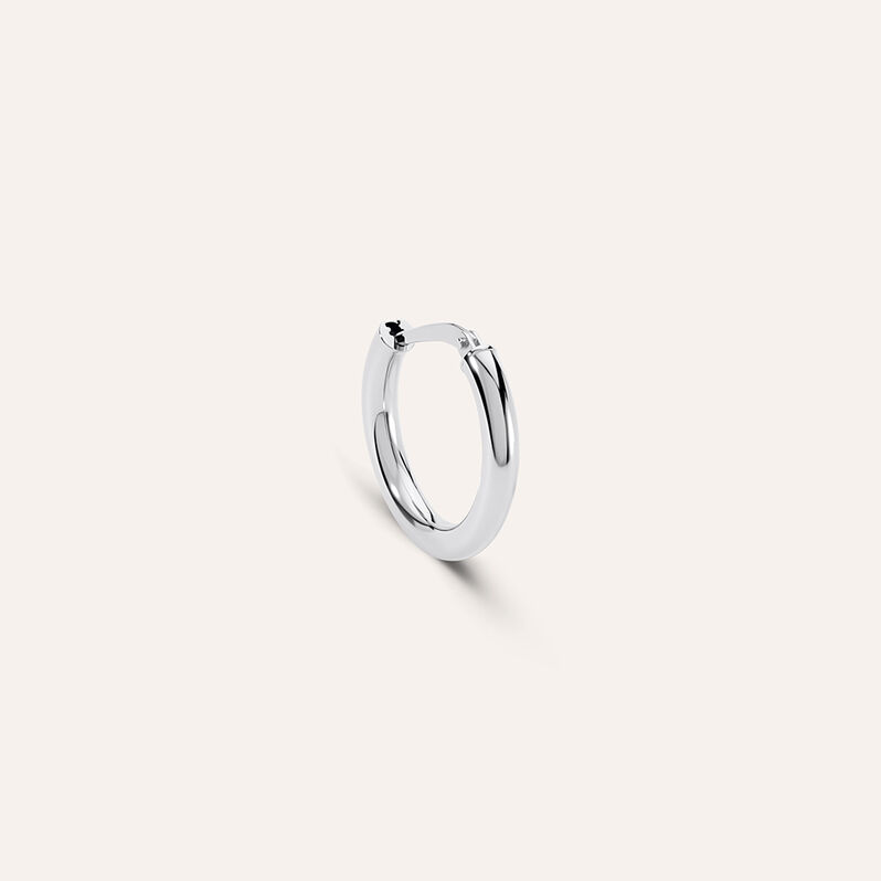 Mono Orecchino A Cerchio Toujours Oro Bianco - Mono Orecchino Unisex | Stroili