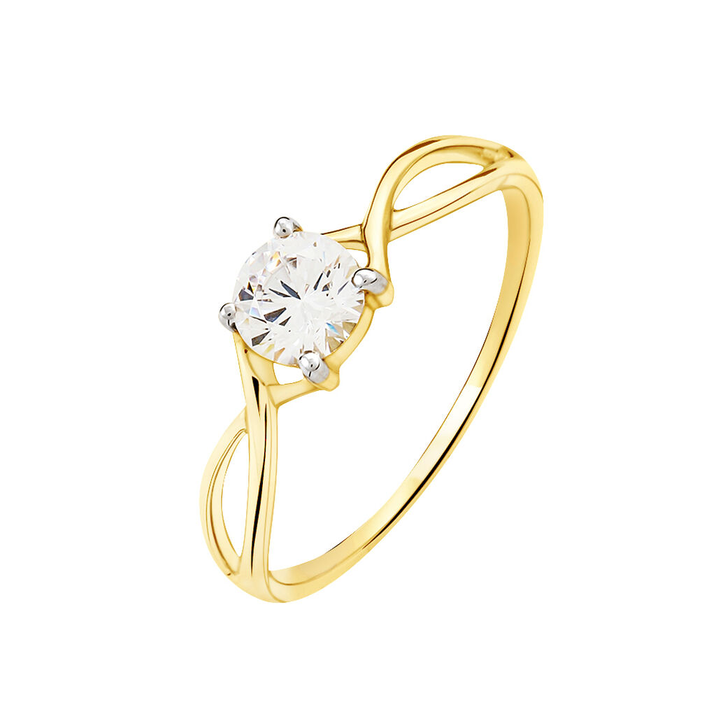 Anello Solitario Claire Oro Giallo Cubic Zirconia - Anelli con Pietre Donna | Stroili