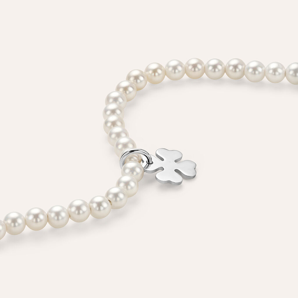 Bracciale Silver Pearls Argento Rodiato Perla sintentica