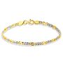 Bracciale Catena Oro Uomo Oro Bicolore
