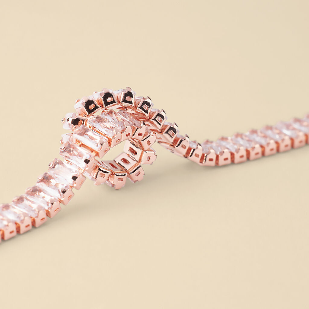 Collana Tennis Romantic Shine Metallo Cristallo