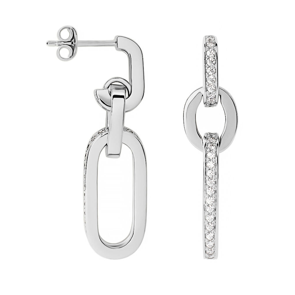 Orecchini Pendenti Silver Shine Argento Rodiato Cubic Zirconia - Orecchini Pendenti Donna | Stroili