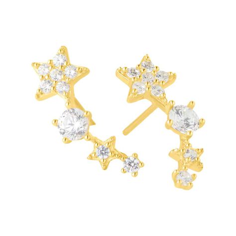 Orecchini Lobo Bon Ton Oro Giallo Cubic Zirconia - Orecchini a Lobo Donna | Stroili