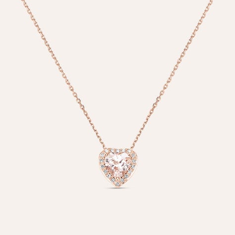 Collana Jasmine Oro Rosa Morganite Diamante - Collane Donna | Stroili