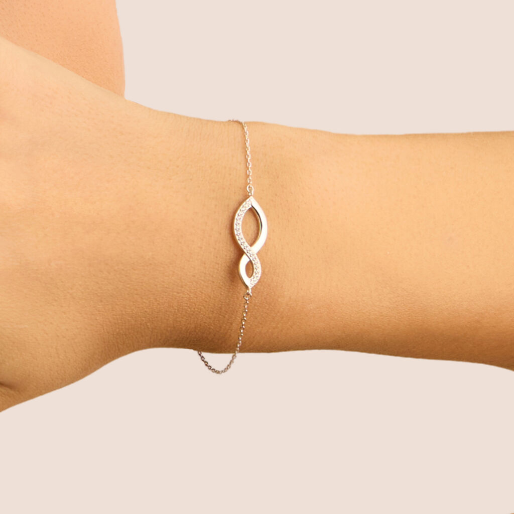 Bracciale Silver Shine Argento Rodiato Cubic Zirconia