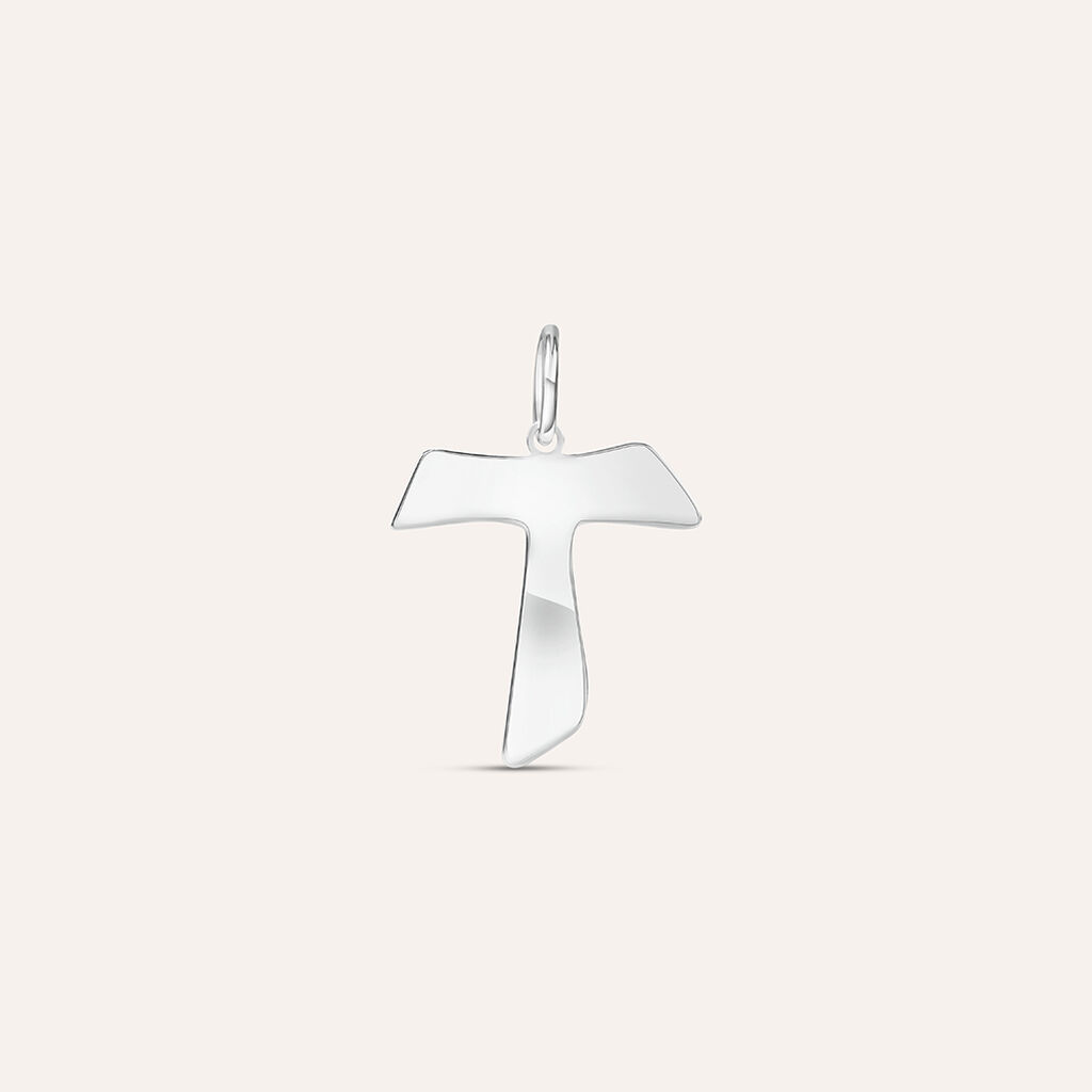 Pendente Holy Oro Bianco - Ciondoli con Incisione Unisex | Stroili
