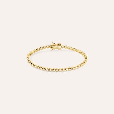 Bracciale Tennis Silver Glow Argento Dorato Cubic Zirconia