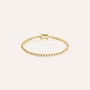 Bracciale Tennis Silver Glow Argento Dorato Cubic Zirconia