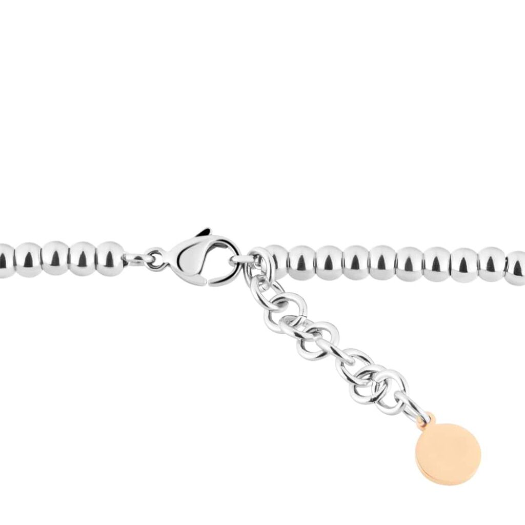 Bracciale Lady Chic Acciaio Bicolore Bianco / Rosa Cristallo - Bracciali Donna | Stroili