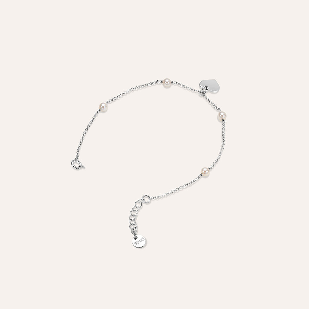 Bracciale Silver Pearls Argento Rodiato Perla sintentica - Bracciali con Incisione Donna | Stroili
