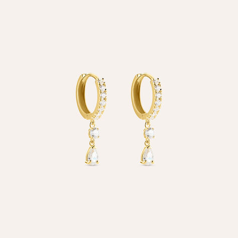 Orecchini A Cerchio Toujours Oro Giallo Cubic Zirconia - Orecchini a Cerchio Donna | Stroili