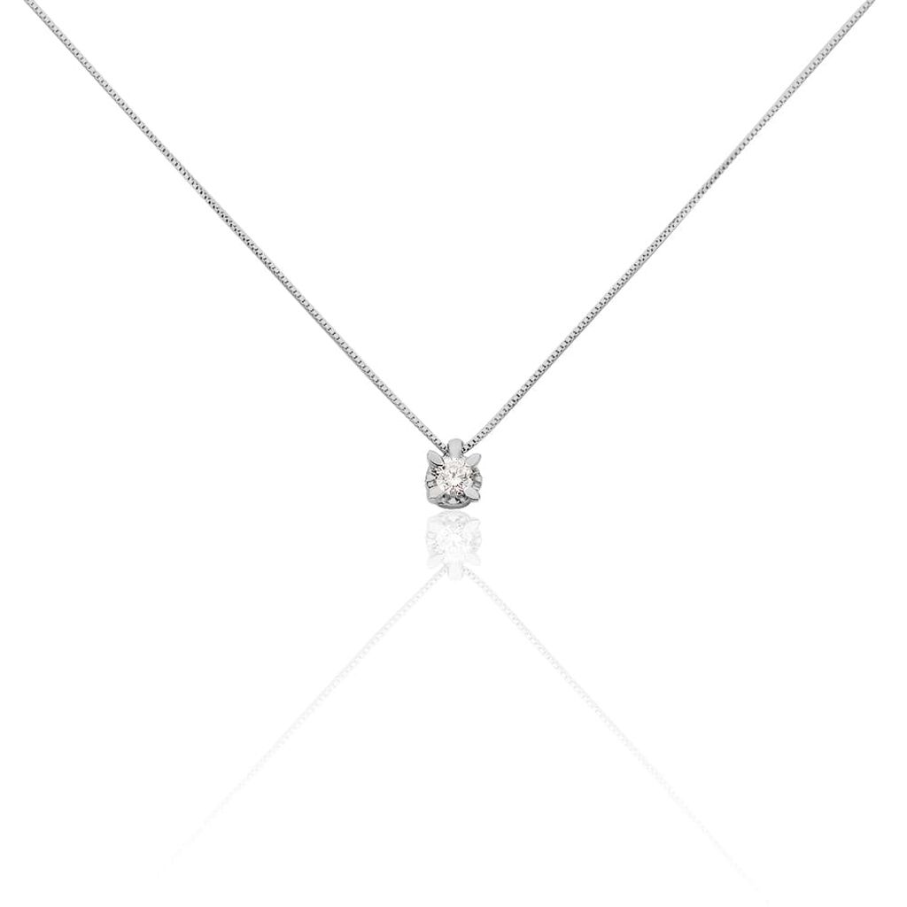 Collana Punto Luce Diamazing Oro Bianco Diamante - Collane Punto Luce Donna | Stroili