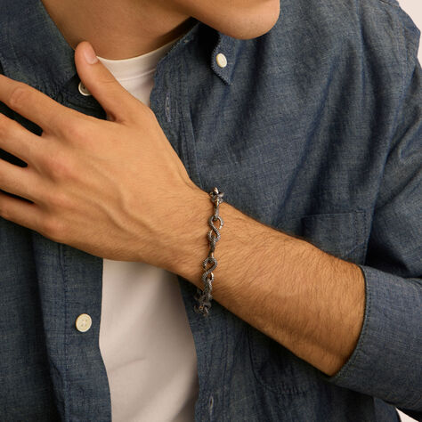 Bracciale Catena Man Code Acciaio Bicolore - Bracciali Uomo | Stroili