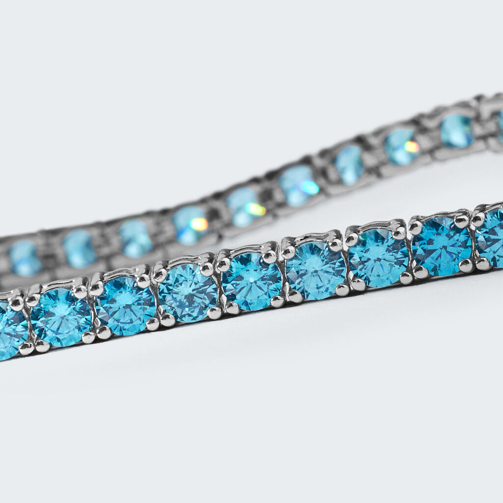 Bracciale Tennis Silver Rainbow Argento Rodiato Cubic Zirconia - Bracciali Tennis Donna | Stroili