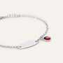 Bracciale Con Targhetta Silver Baby Argento Rodiato