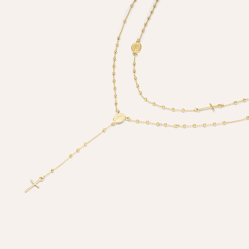 Collana Rosario Holy Oro Giallo - Collane Rosario Donna | Stroili