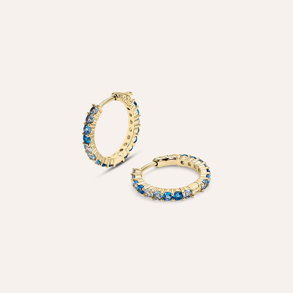 Orecchini A Cerchio Golden Dream Placcato Oro Giallo Cubic Zirconia - Orecchini a Cerchio Donna | Stroili