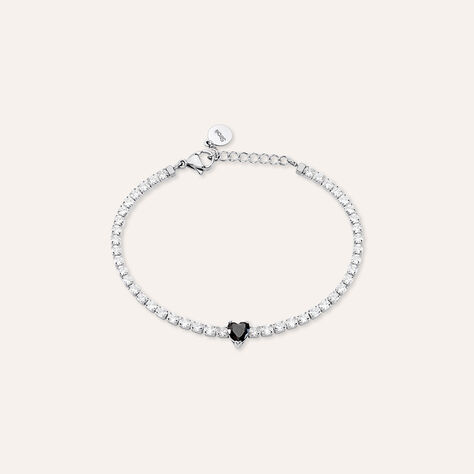 Bracciale Tennis Aura Acciaio Cristallo - Bracciali Tennis Donna | Stroili