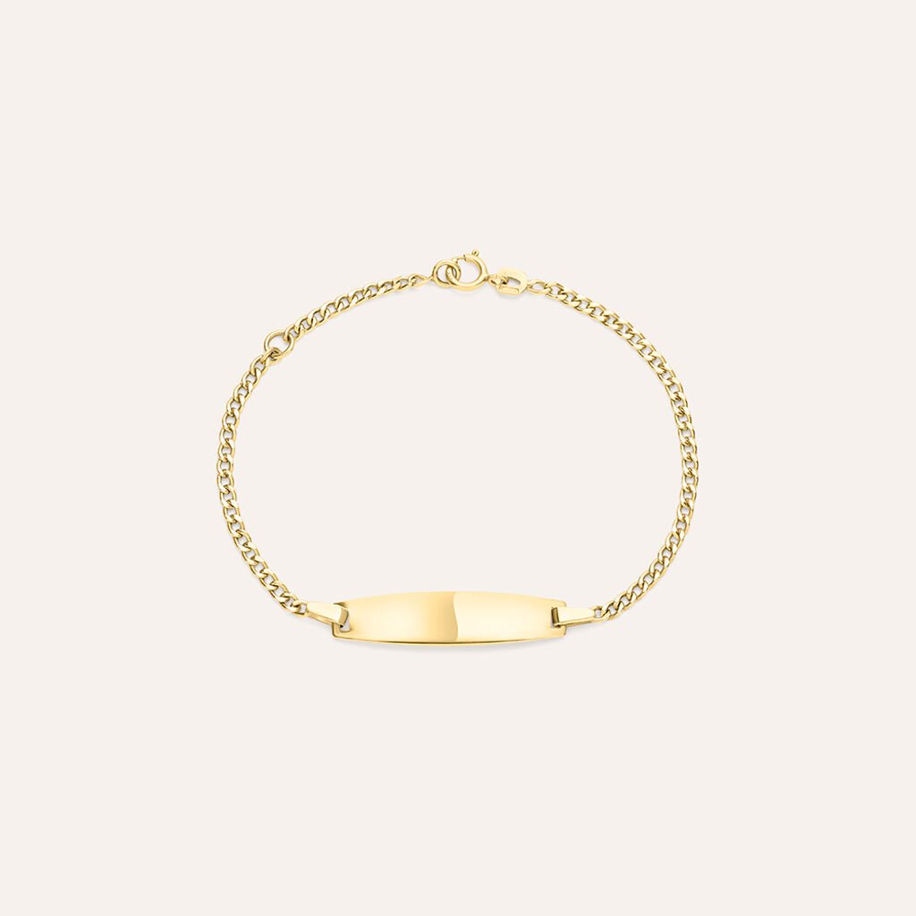 Bracciale Con Targhetta Holy Oro Giallo