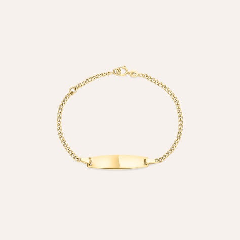 Bracciale Con Targhetta Holy Oro Giallo - Bracciali con Incisione Bambino | Stroili