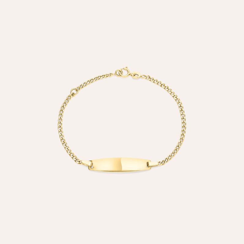 Bracciale Con Targhetta Holy Oro Giallo - Bracciali con Incisione Bambino | Stroili