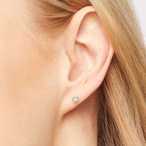 Orecchini Lobo Diamazing Oro Bianco Diamante - Orecchini a Lobo Donna | Stroili