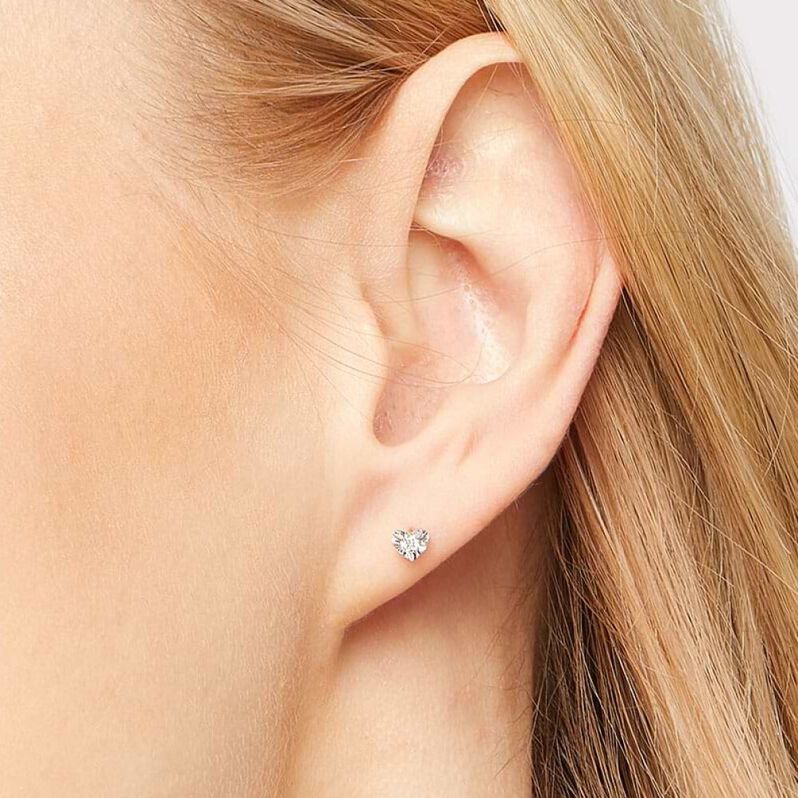 Orecchini Lobo Diamazing Oro Bianco Diamante - Orecchini a Lobo Donna | Stroili