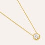 Collana Punto Luce Silver Glow Argento Dorato Cubic Zirconia