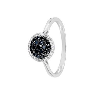 Anello Fantasia Sophia Oro Bianco Diamante