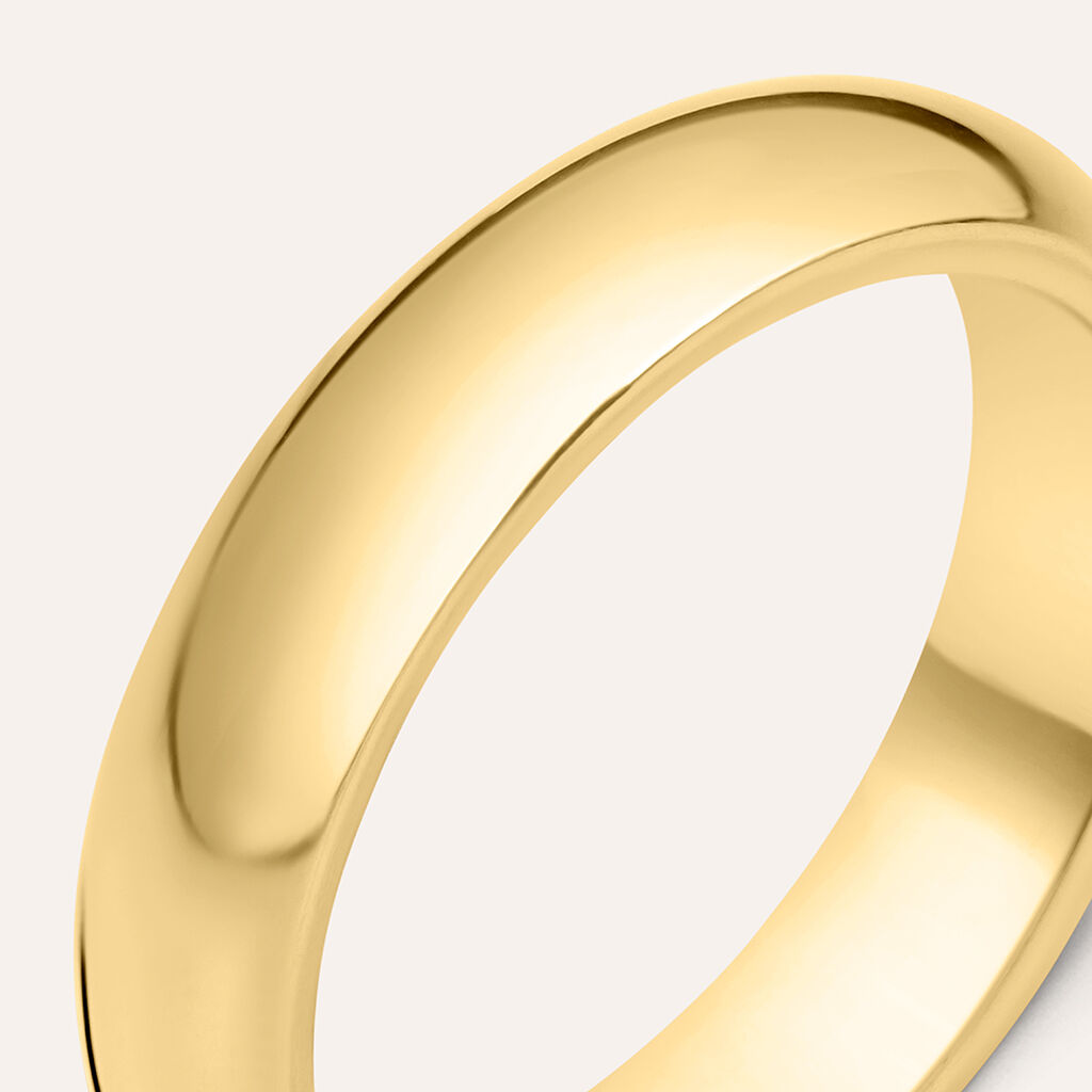 Fede Classica 4.5 mm Oro Giallo - Anelli con Incisione Unisex | Stroili