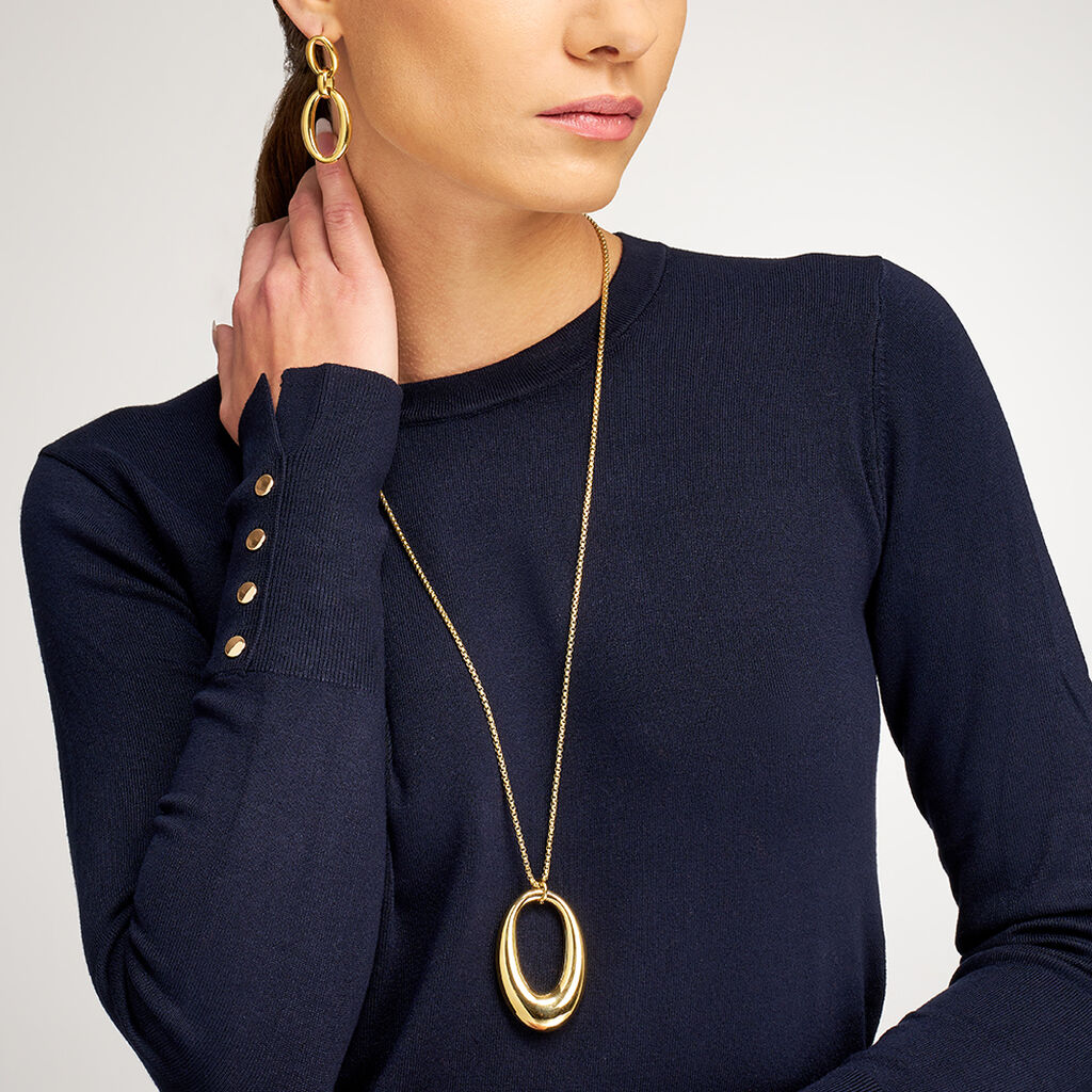 Collana Lady Code Acciaio Dorato - Collane Donna | Stroili