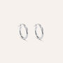 Orecchini A Cerchio Toujours Oro Bianco