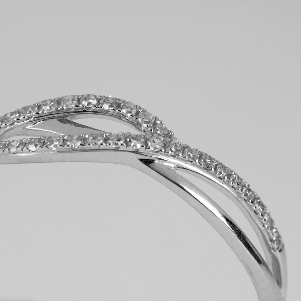 Anello Fascia Sophia Oro Bianco Diamante - Anelli con Pietre Donna | Stroili