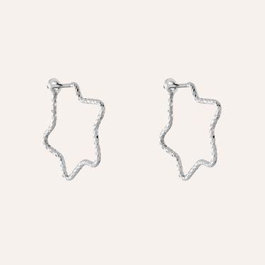 Orecchini A Cerchio Silver Collection Argento Rodiato