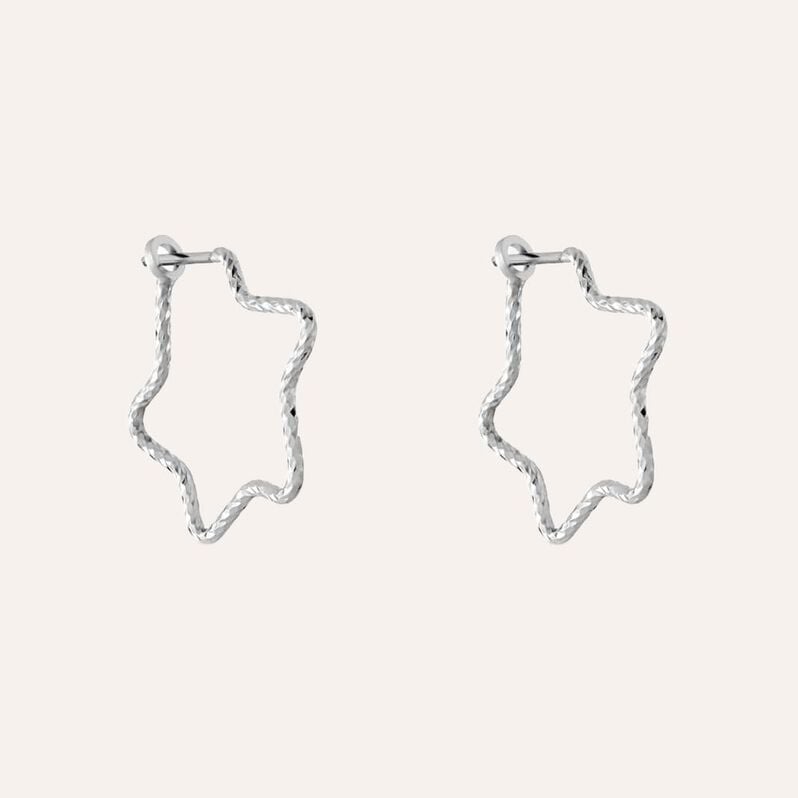 Orecchini A Cerchio Silver Collection Argento Rodiato - Orecchini a Cerchio Donna | Stroili