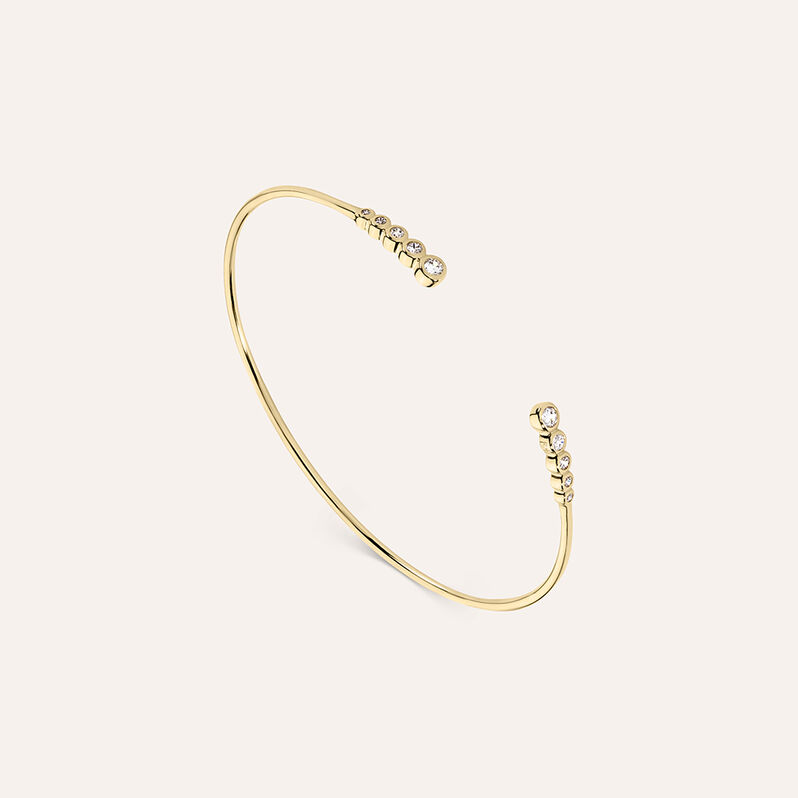 Bangle Golden Dream Placcato Oro Giallo Cubic Zirconia - Bracciali Rigidi Donna | Stroili