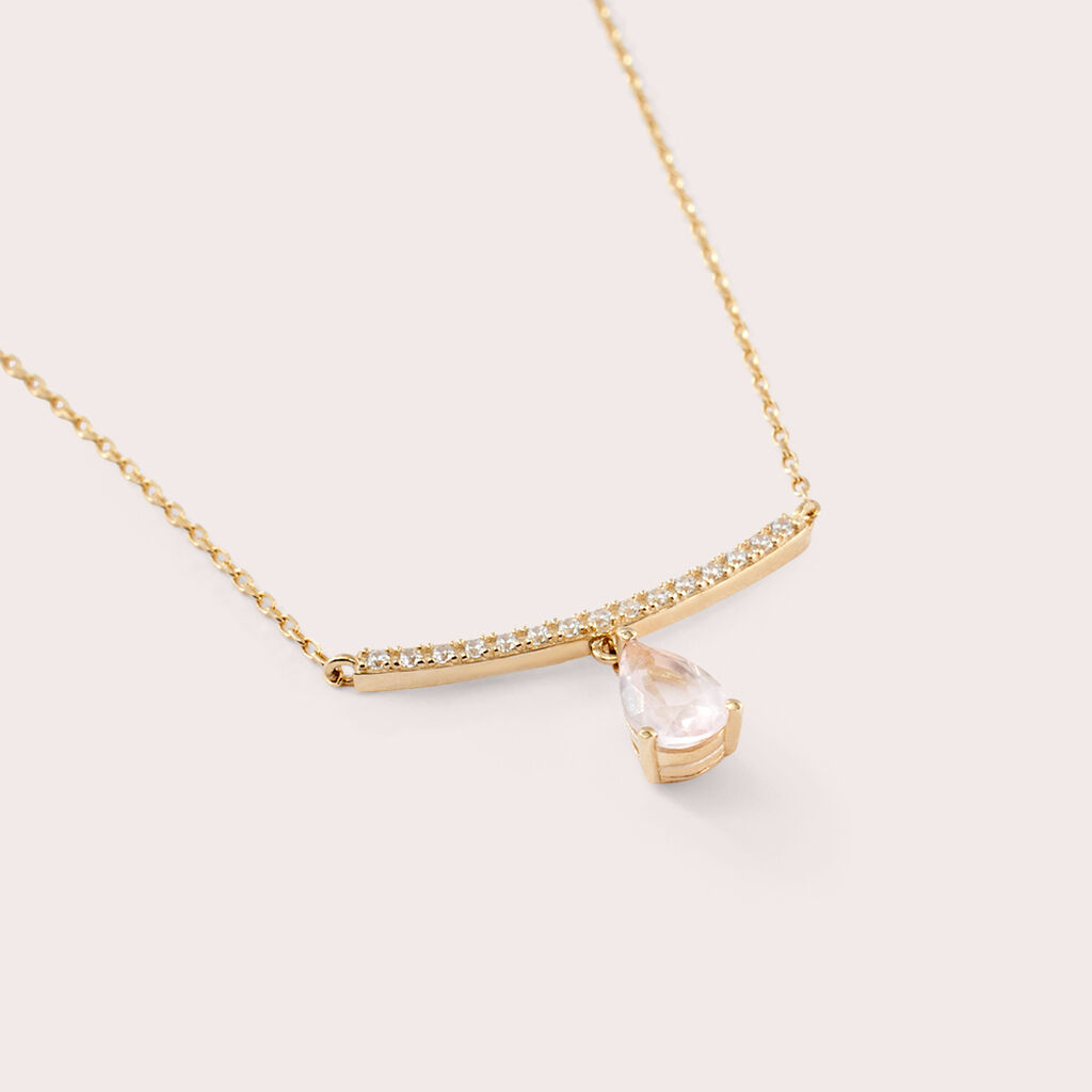 Collana Amélie Oro Giallo Quarzo Cubic Zirconia - Collane Donna | Stroili